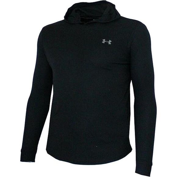NWT Under Armour Men's UA Waffle Hoodie in Black sz Large - Picture 1 of 6